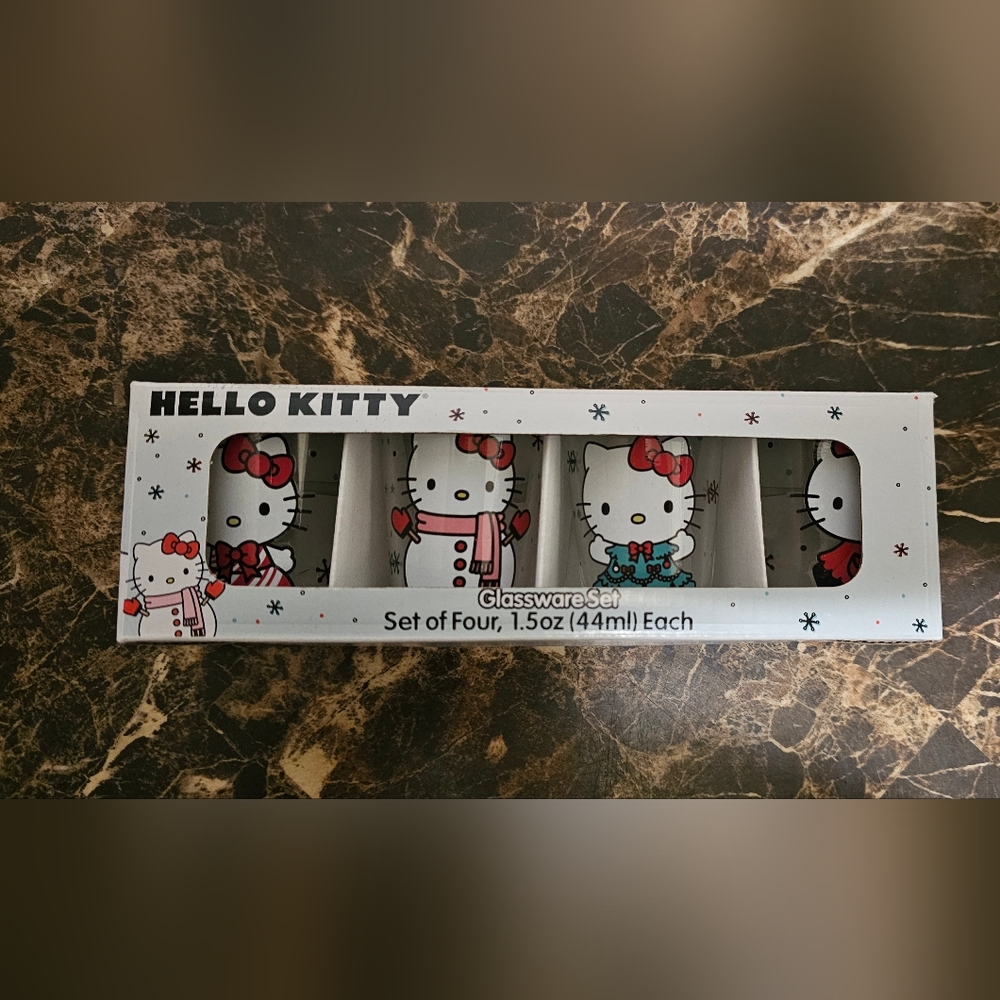 Hello Kitty Christmas Shot Glasses